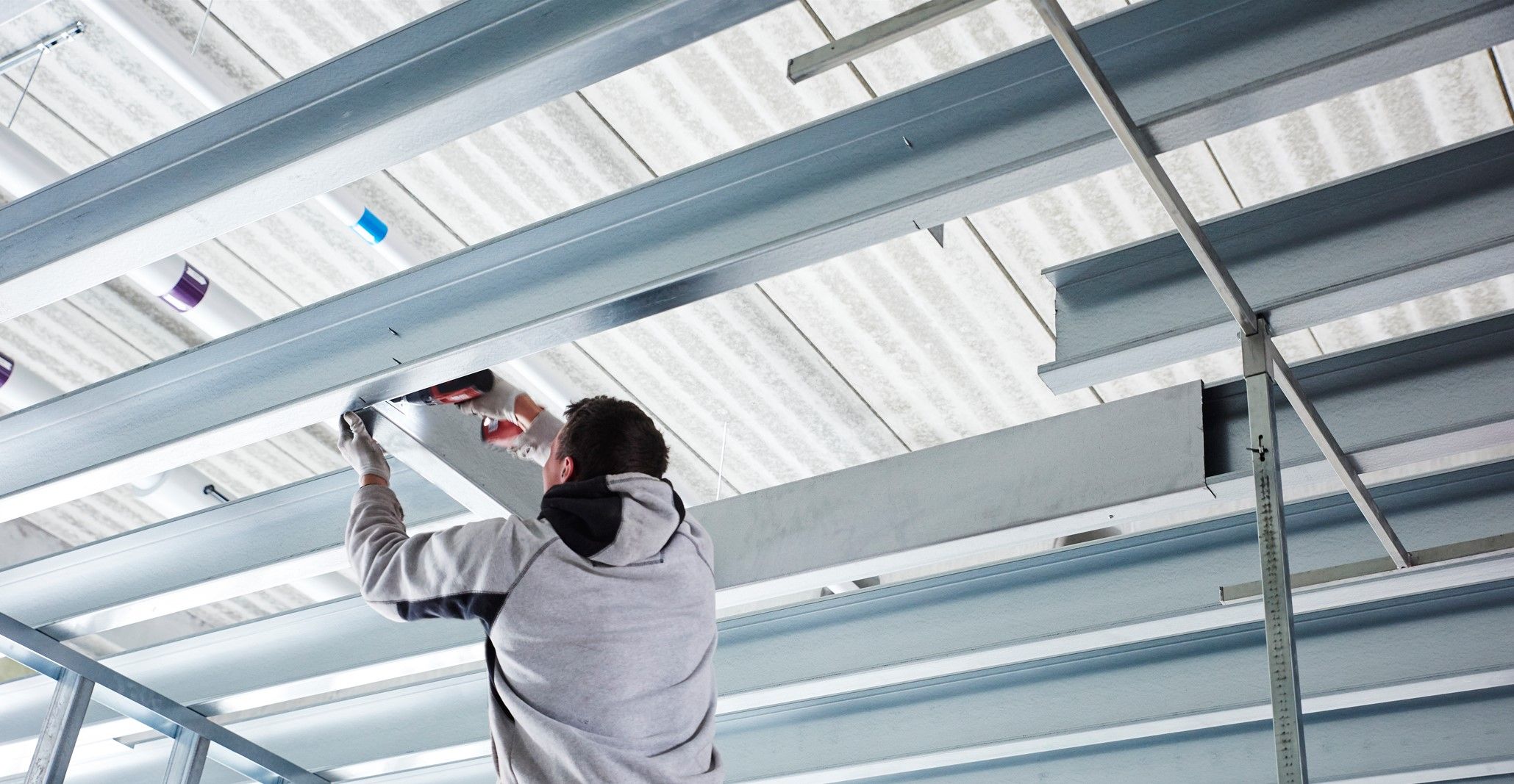 Etagedæk i stål | nem montage